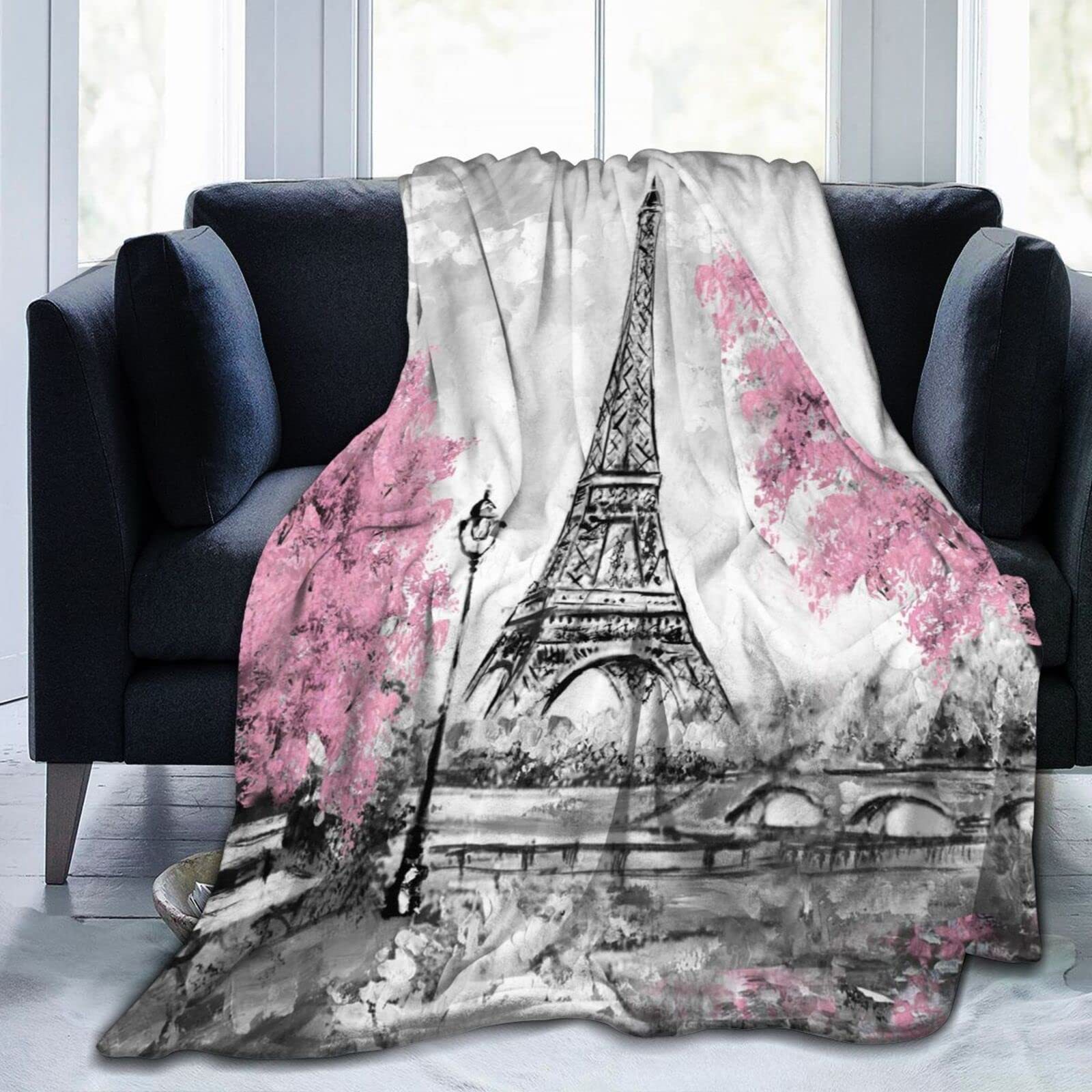 Home Textiles Paris - Selimut Cetak Menara Eiffel di Paris