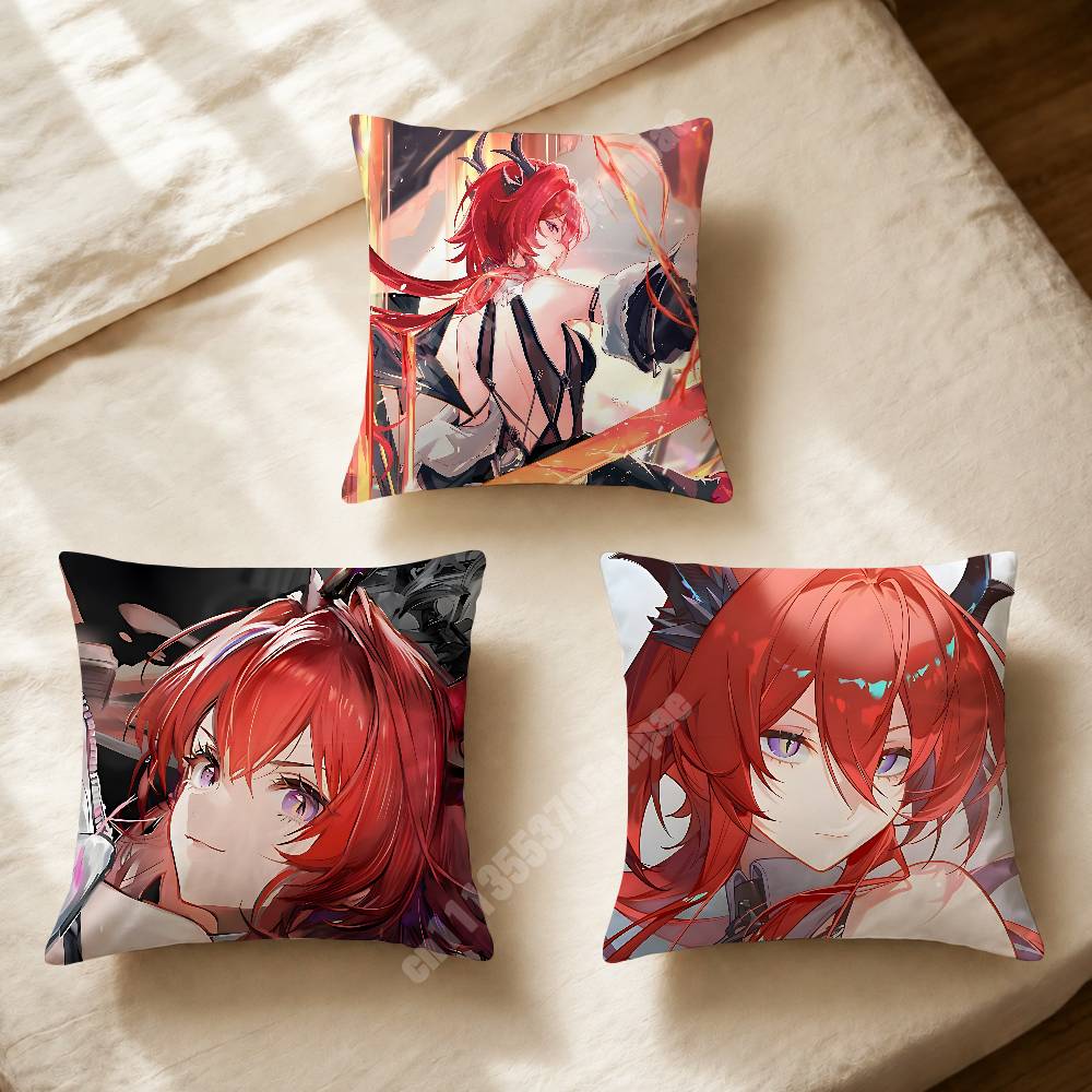 Home Textiles And Furnishing - Arknights Endfield Laevatain Sarung Bantal Sofa