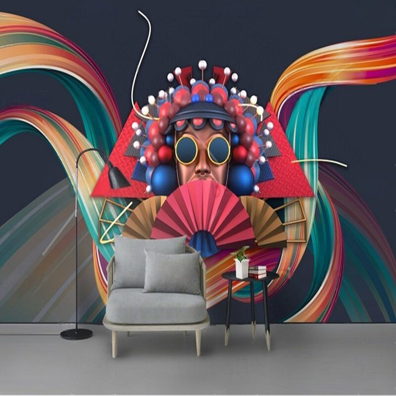 Home Textiles Trends - Tren abstrak warna modern Cina, latar