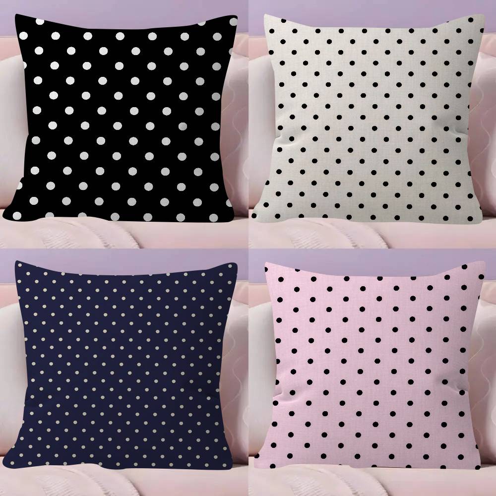 Home Textiles And Furnishing - Sarung Bantal Pola Polka Dot Modis