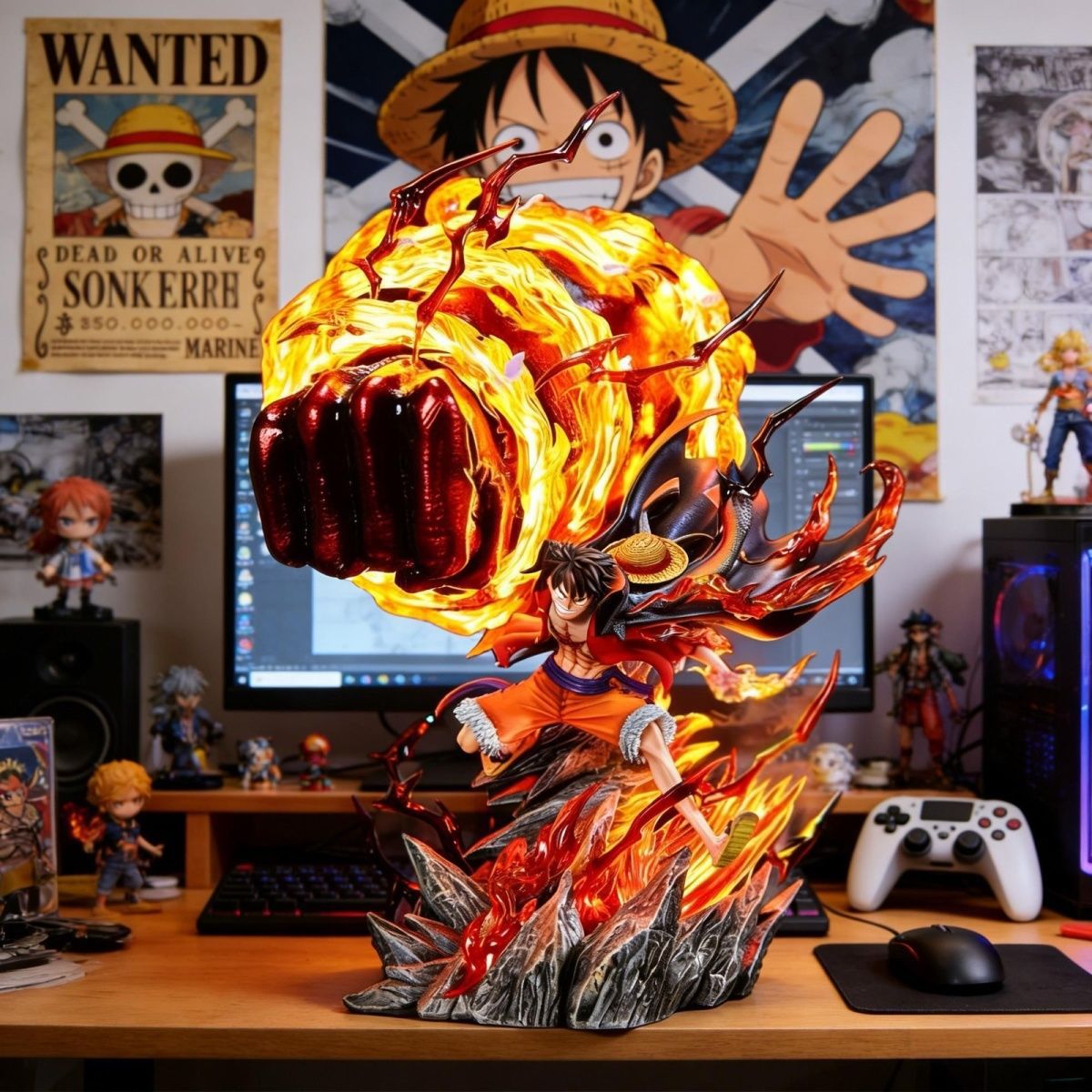 Home Textiles Products - LZ Karmic Fire Luffy 35CM Patung