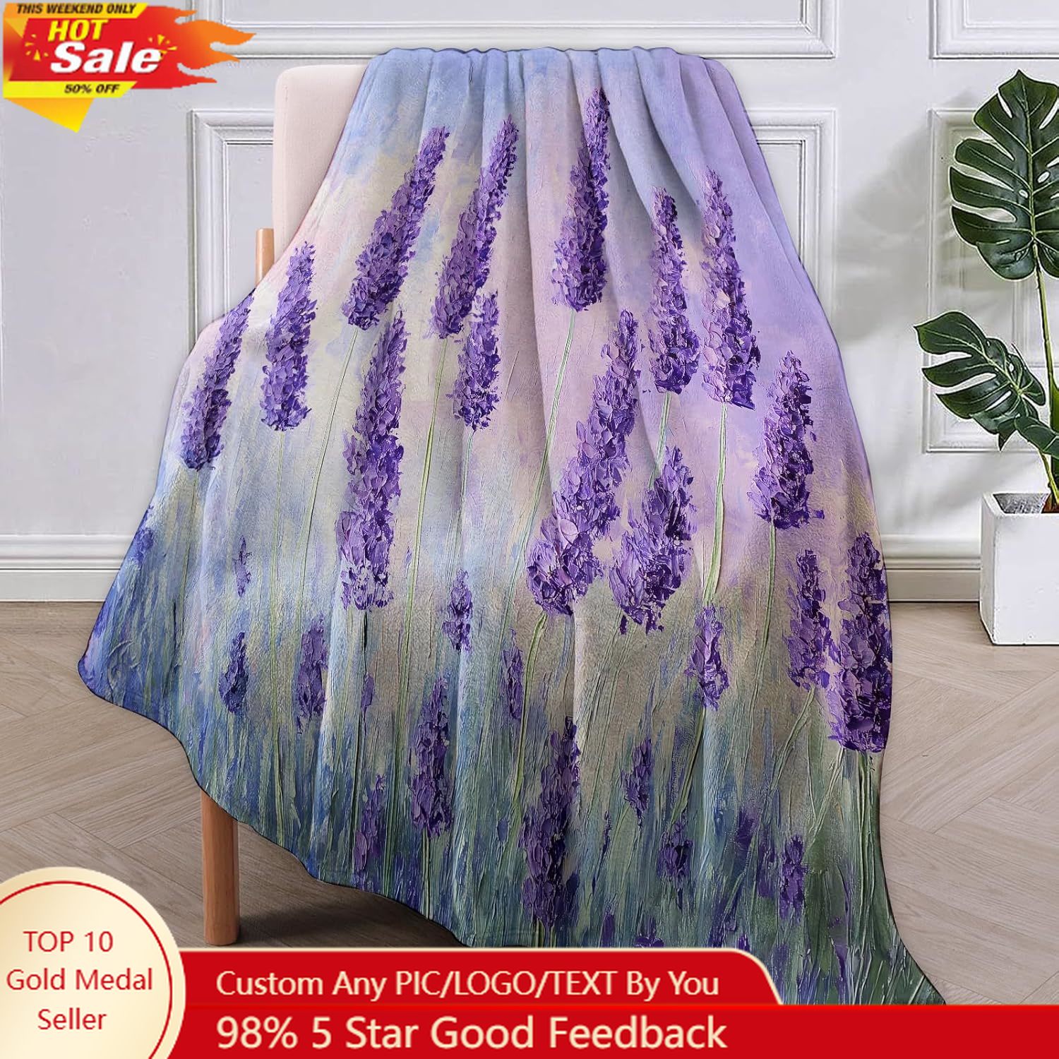 Home Textiles & Furnishings - Selimut Flanel Camper, Hadiah Berkemah, Selimut