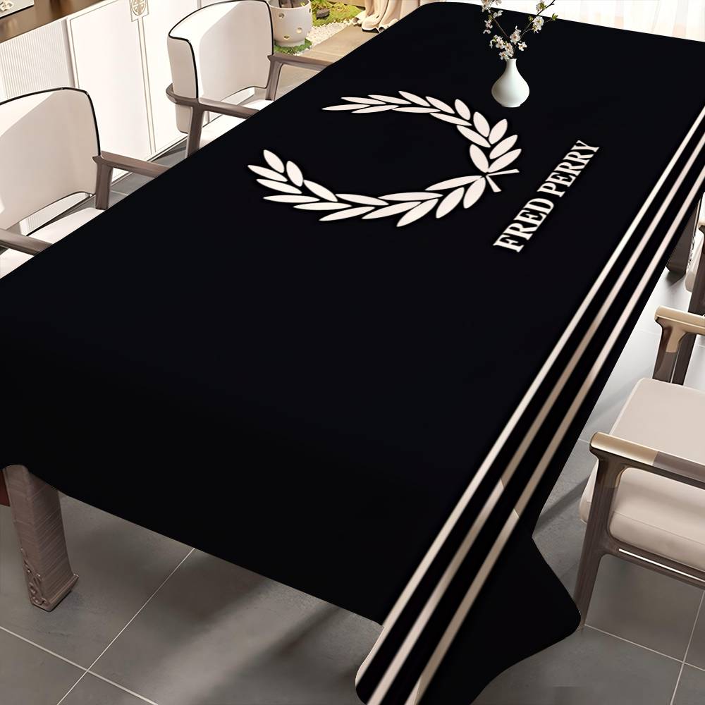 Home Textiles Today Logo - Taplak Meja Persegi Panjang dengan Logo
