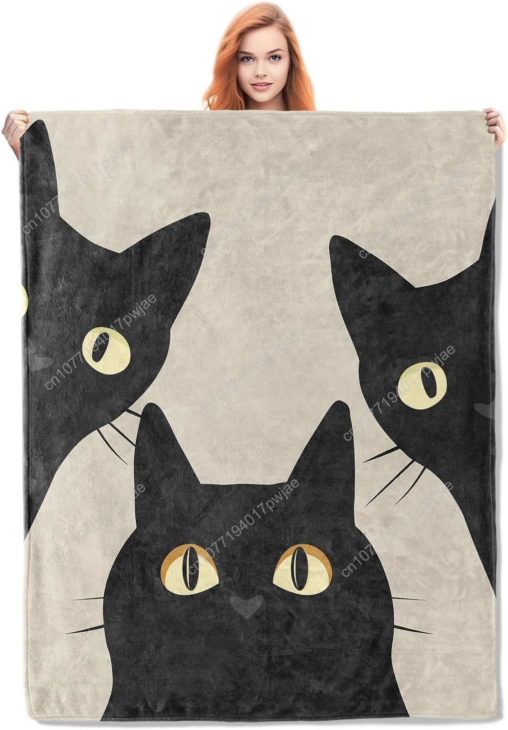 Home Textiles & Furnishings - Selimut Kucing Lucu Hadiah untuk Wanita