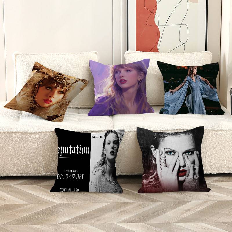 Home Textiles And Furnishing - Sarung Bantal Penyanyi Terkenal T-Taylor S-Swift,