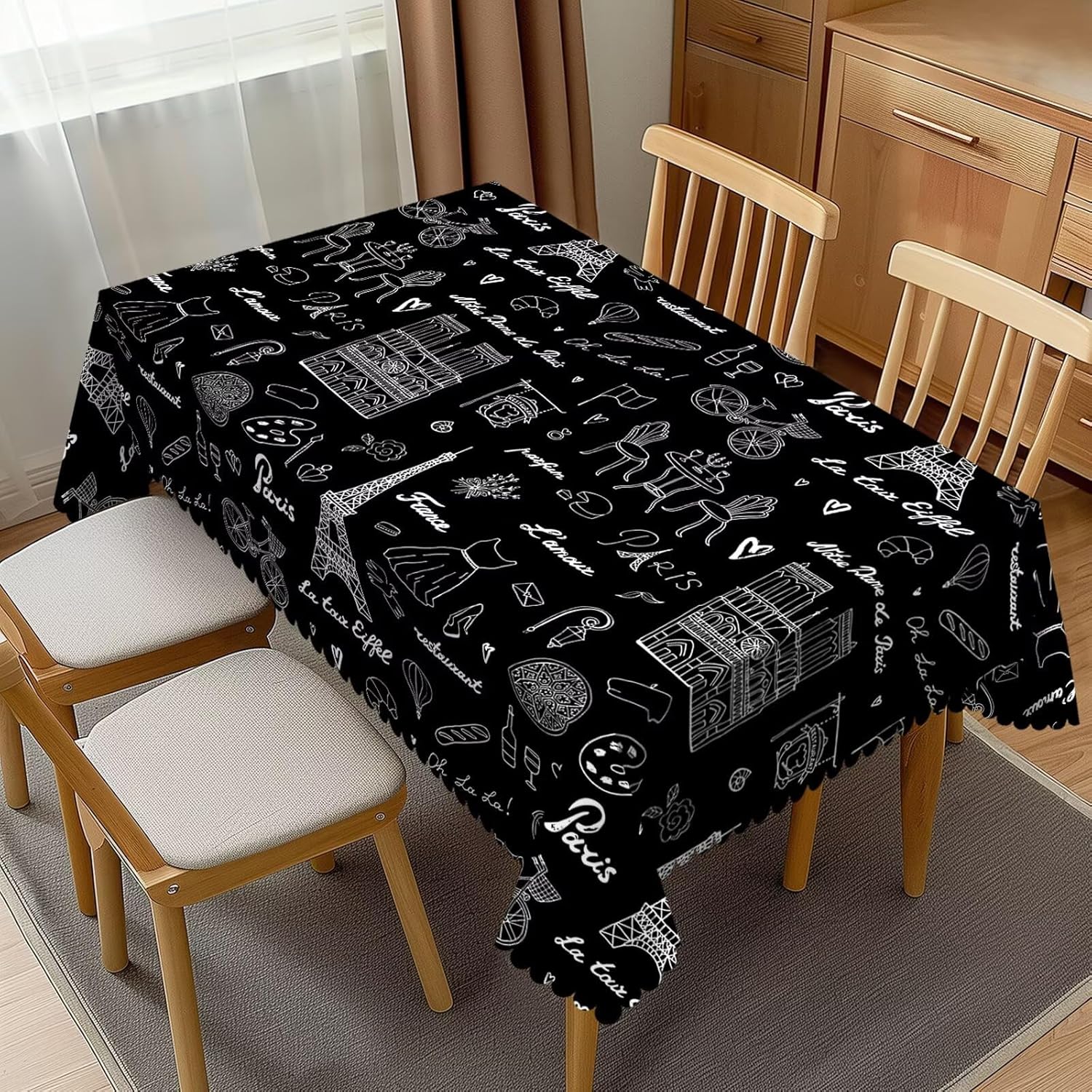 Taplak Meja Menara Eiffel Pera - Home Textiles Paris ulasan dan harga