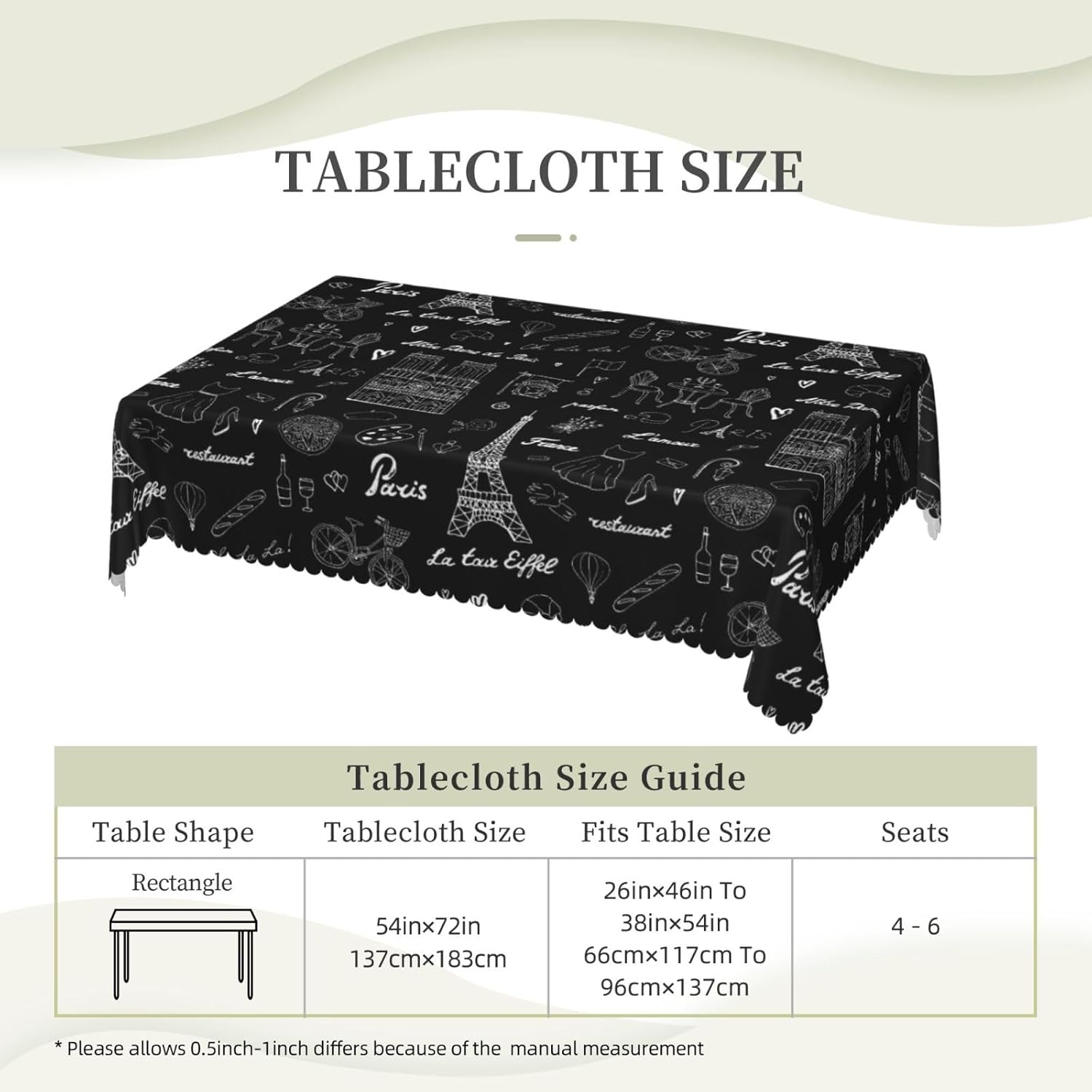 Taplak Meja Menara Eiffel Pera - Home Textiles Paris ulasan dan harga