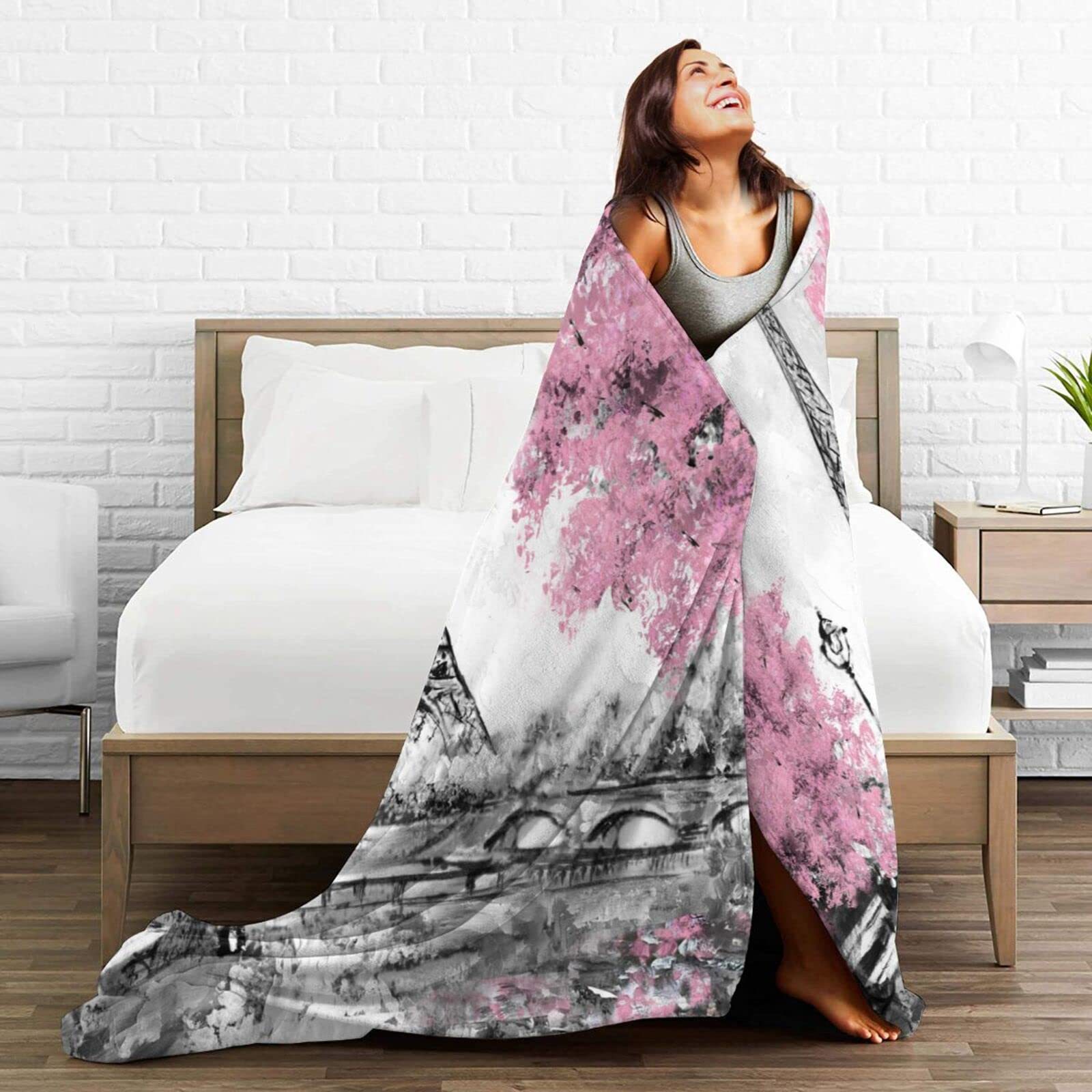 Selimut Cetak Menara Eiffel di - Home Textiles Paris ulasan dan harga