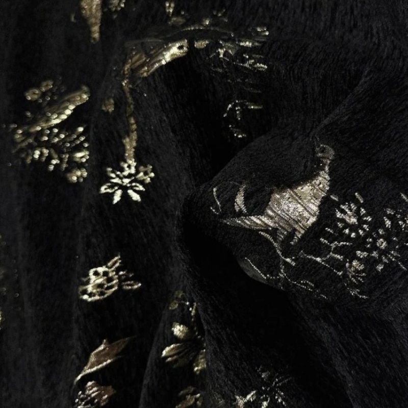 Kain Hanfu Jacquard Chenille B - Home Textiles Luxury Curtains ulasan dan harga