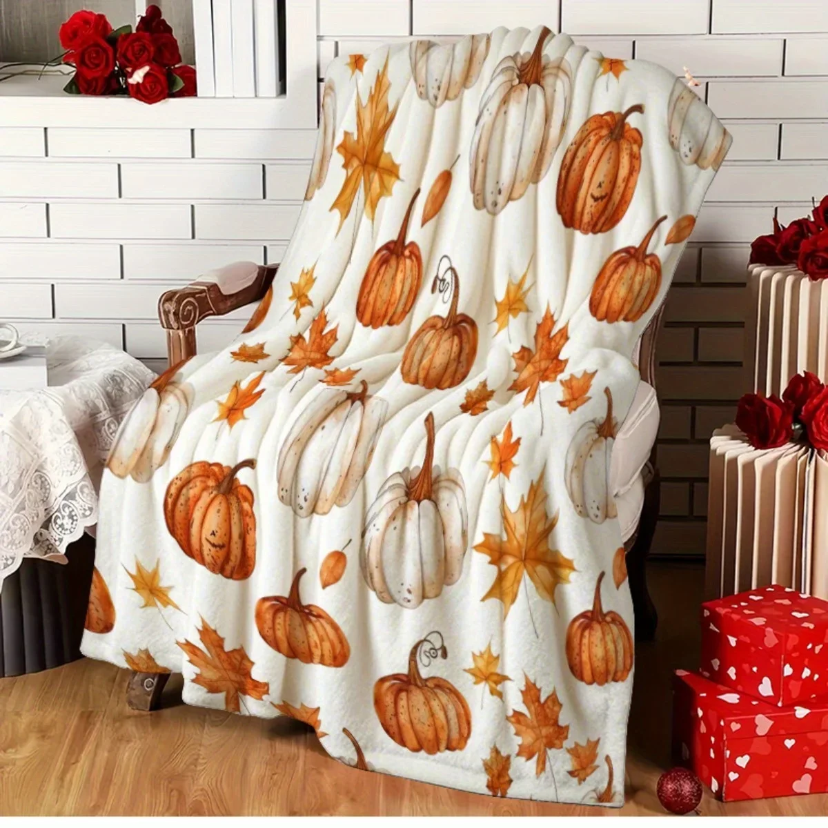 Selimut Thanksgiving – Motif L - Home Textiles Turkey ulasan dan harga