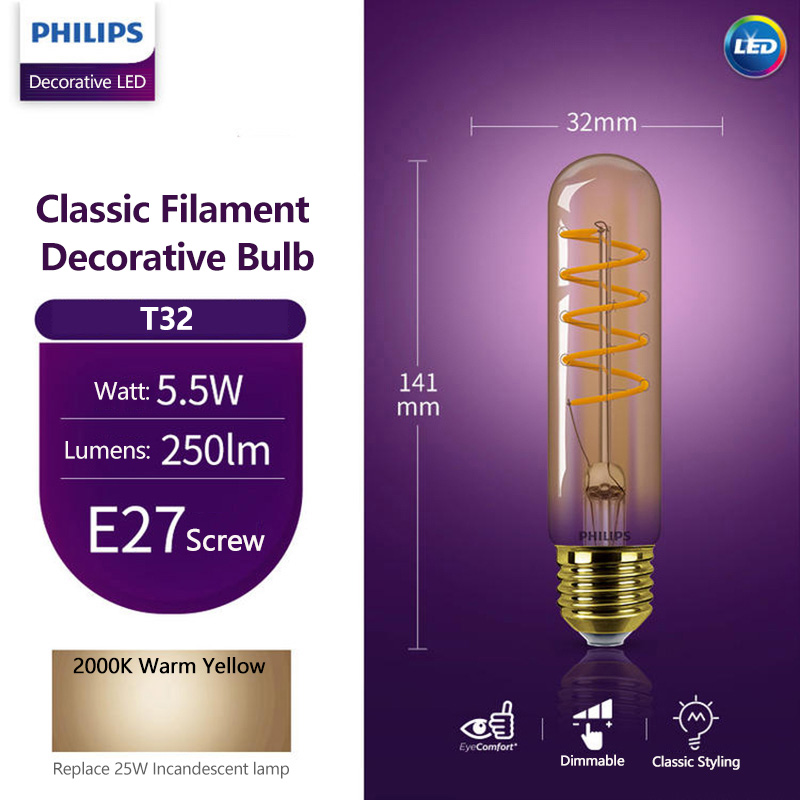 Bohlam LED Dekoratif Philips S - Philips Bulb Led Classic ulasan dan harga