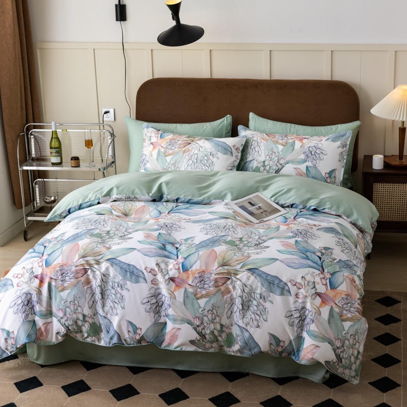 Set Penutup Selimut Bunga Daun - Home Textiles Premium ulasan dan harga