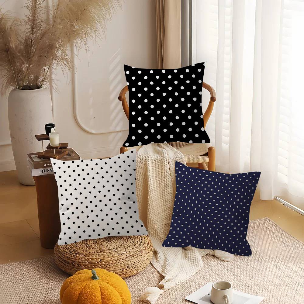 Sarung Bantal Pola Polka Dot M - Home Textiles And Furnishing ulasan dan harga