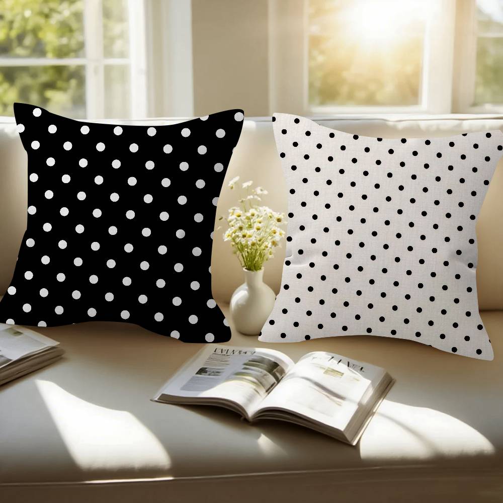 Sarung Bantal Pola Polka Dot M - Home Textiles And Furnishing ulasan dan harga