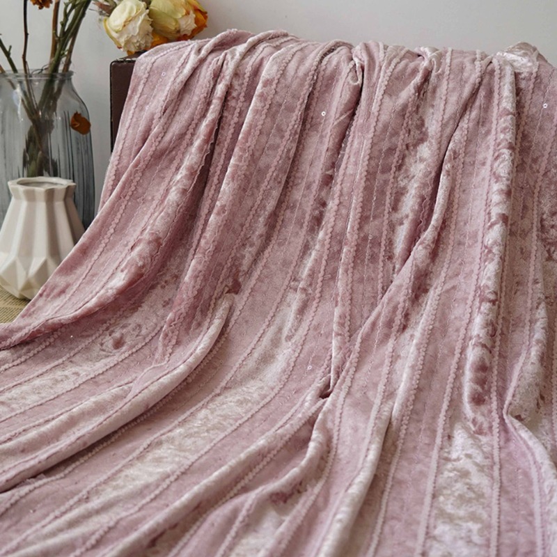 Gaun Tirai Bordir Kain Garis R - Home Textiles Luxury Curtains ulasan dan harga