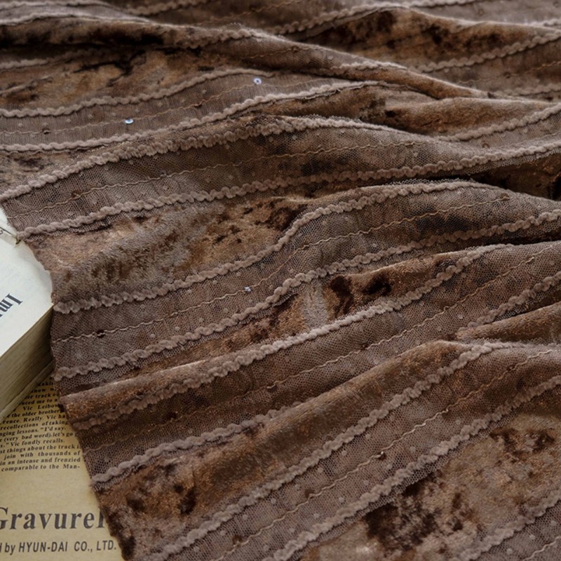Gaun Tirai Bordir Kain Garis R - Home Textiles Luxury Curtains ulasan dan harga