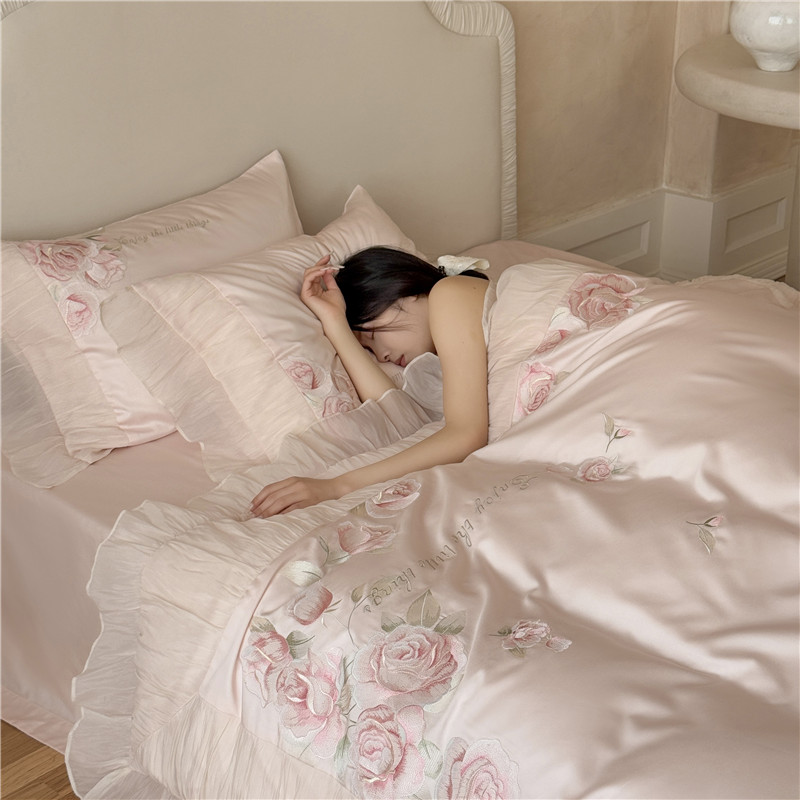 Set Sprei Mewah Bordir Premium - Home Textiles Premium ulasan dan harga