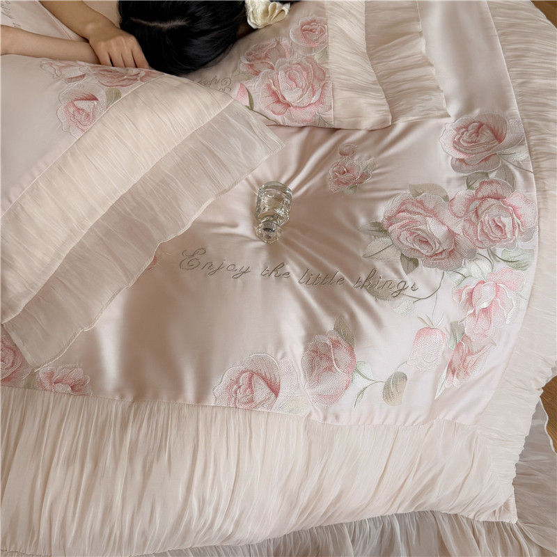 Set Sprei Mewah Bordir Premium - Home Textiles Premium ulasan dan harga