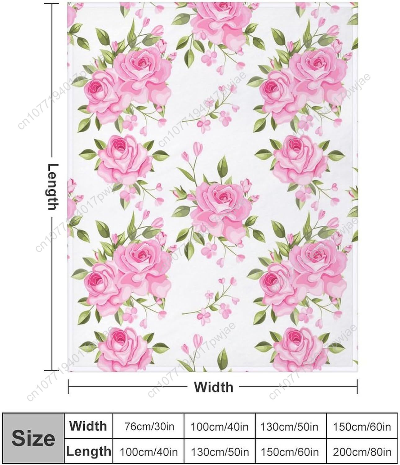 Selimut Bunga Merah Muda Dekor - Home Textiles & Furnishings ulasan dan harga