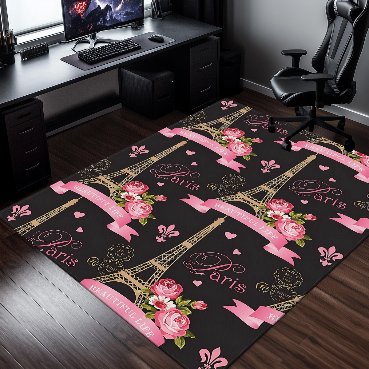 Karpet Beludru Kristal Merah M - Home Textiles Paris ulasan dan harga