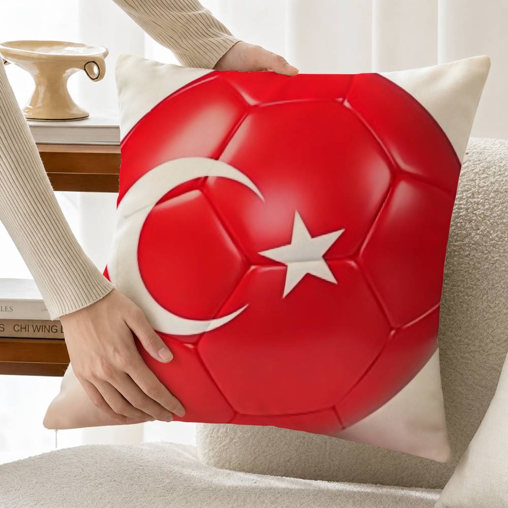 Sarung Bantal Persegi Katun Li - Home Textiles Turkey ulasan dan harga