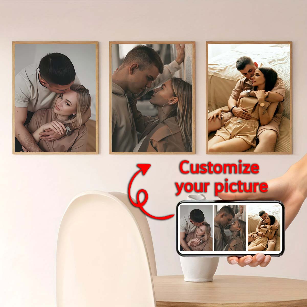 Triptych - Lukisan minyak bing - Home Textiles & Furnishings ulasan dan harga