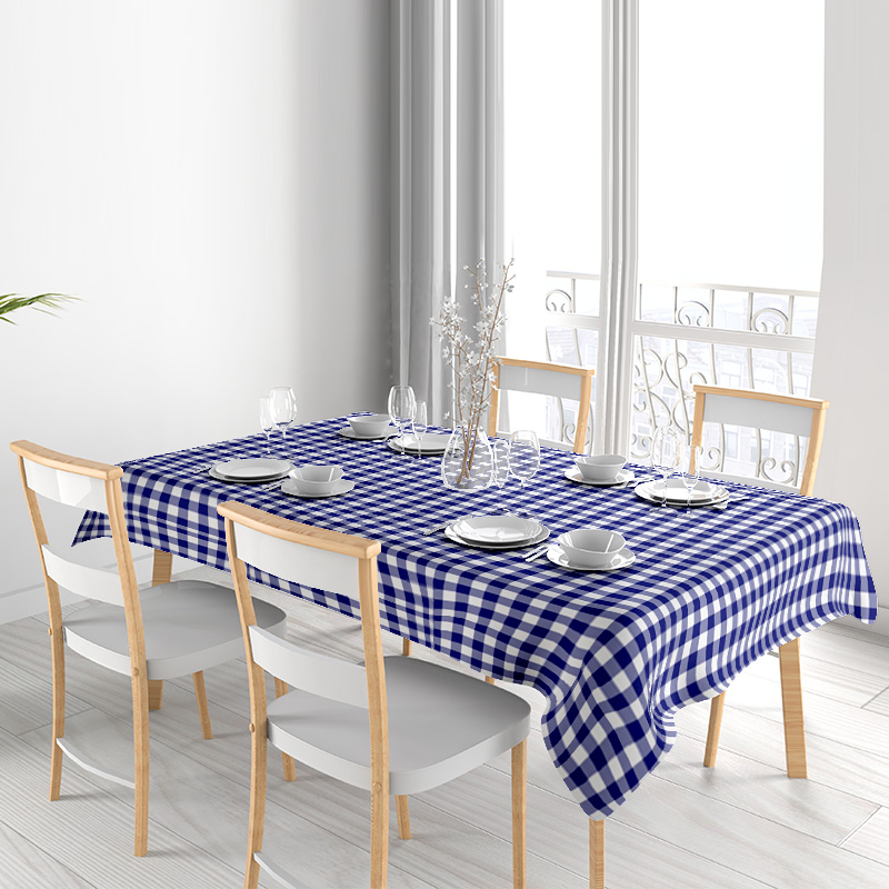 Taplak Meja Kotak-kotak Klasik - Home Textiles Premium ulasan dan harga