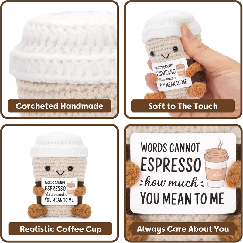Boneka Kopi Rajutan Tangan den - Home Textiles Today ulasan dan harga