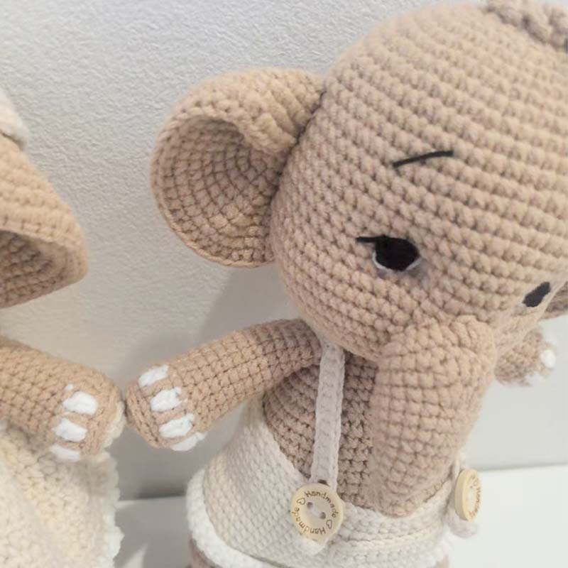 Boneka Gajah Rajut Tangan Amig - Home Textiles Today ulasan dan harga