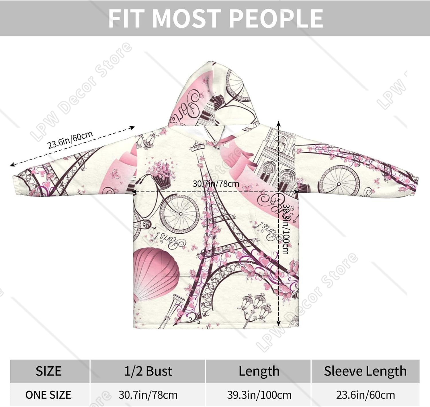 Hoodie Selimut Motif Bunga Men - Home Textiles Paris ulasan dan harga