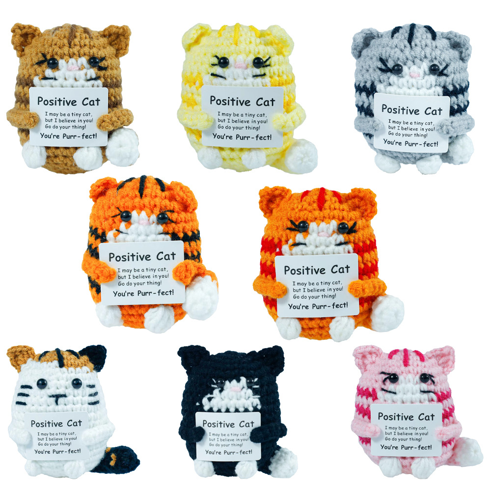 Boneka Kucing Rajut Lucu denga - Home Textiles Today ulasan dan harga