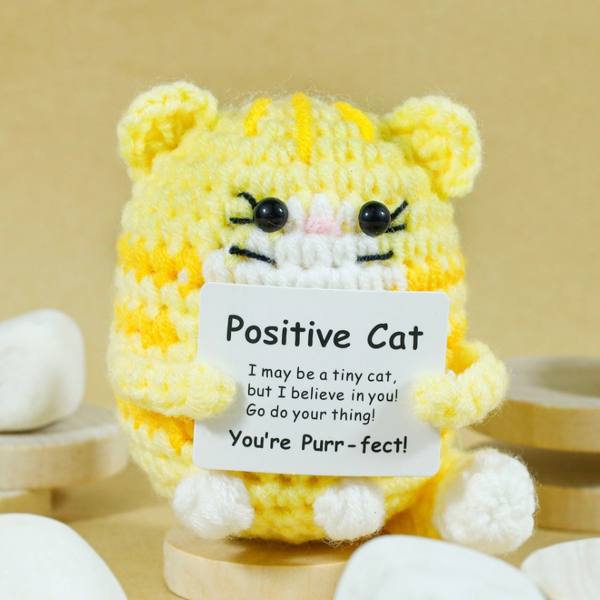 Boneka Kucing Rajut Lucu denga - Home Textiles Today ulasan dan harga