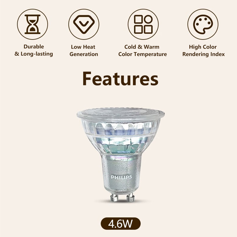Philips LED GU10 PAR16 Essenti - Philips Bulb Led Classic ulasan dan harga