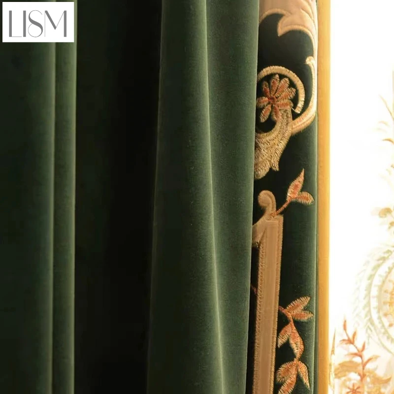 Gorden Mewah Eropa untuk Ruang - Home Textiles Luxury Curtains ulasan dan harga
