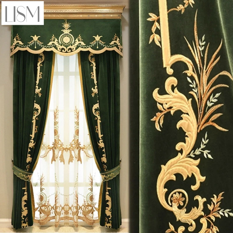 Gorden Mewah Eropa untuk Ruang - Home Textiles Luxury Curtains ulasan dan harga