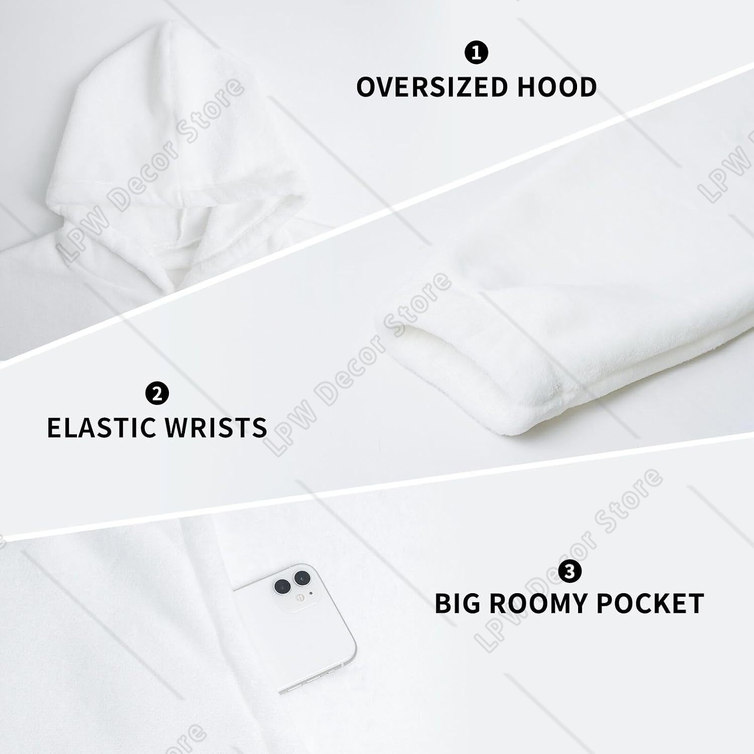 Hoodie Selimut Bermotif Menara - Home Textiles Paris ulasan dan harga