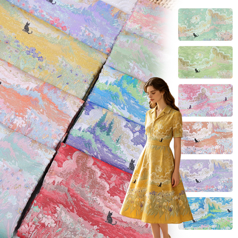 Kain Brokat Jacquard Emas Tren - Home Textiles Trends ulasan dan harga