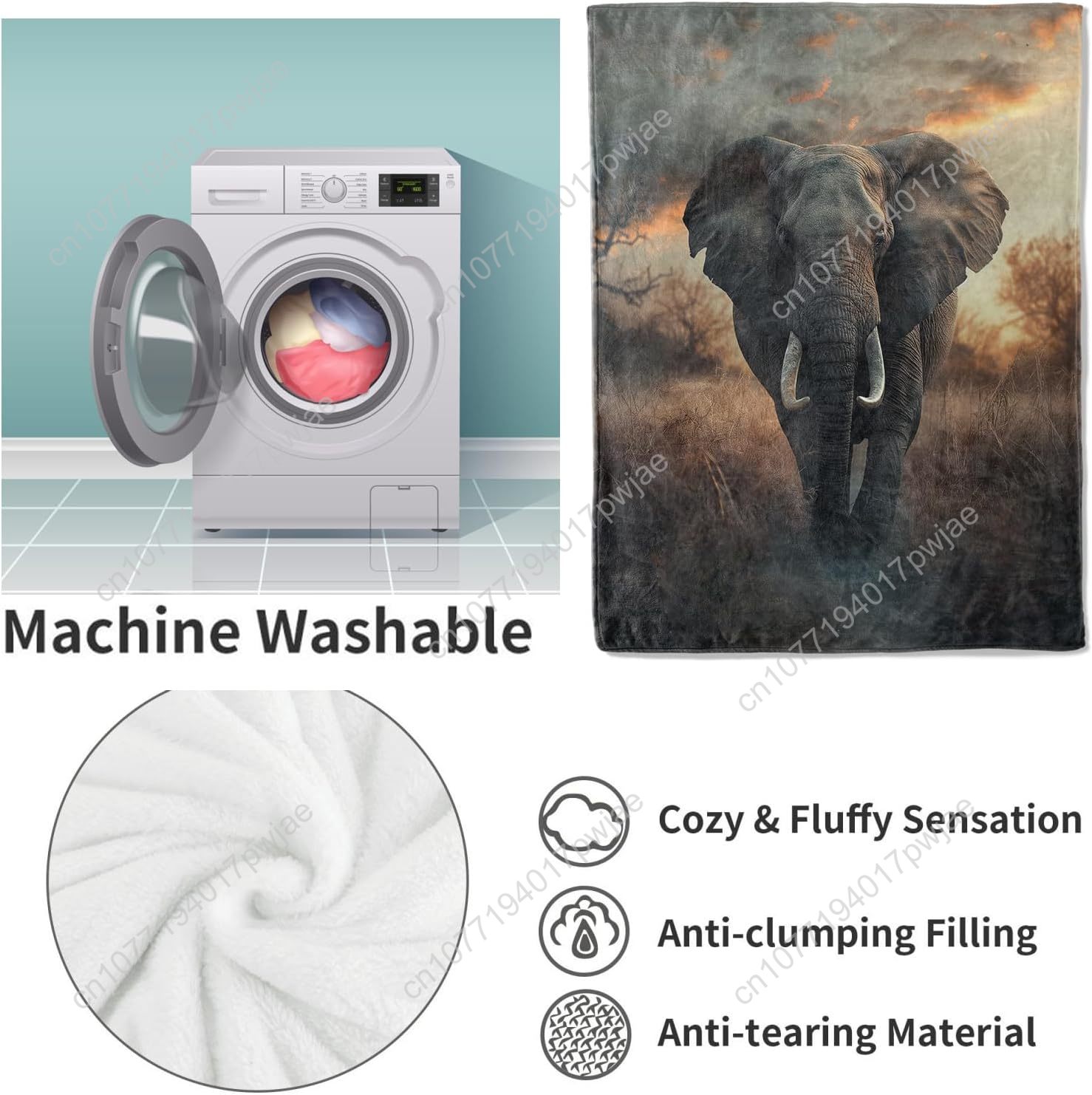 Selimut Bulu Gajah, Pemandanga - Home Textiles & Furnishings ulasan dan harga