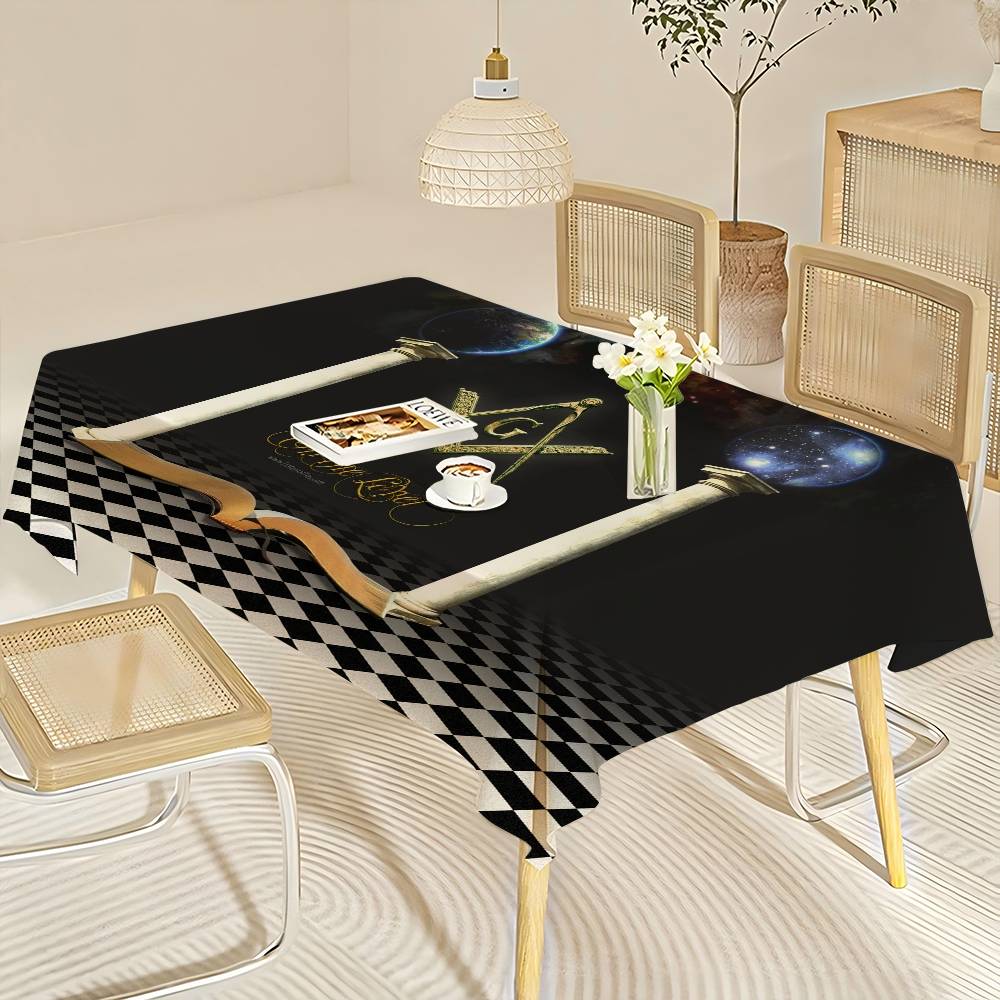 Taplak Meja Logo Masonik Freem - Home Textiles Today Logo ulasan dan harga