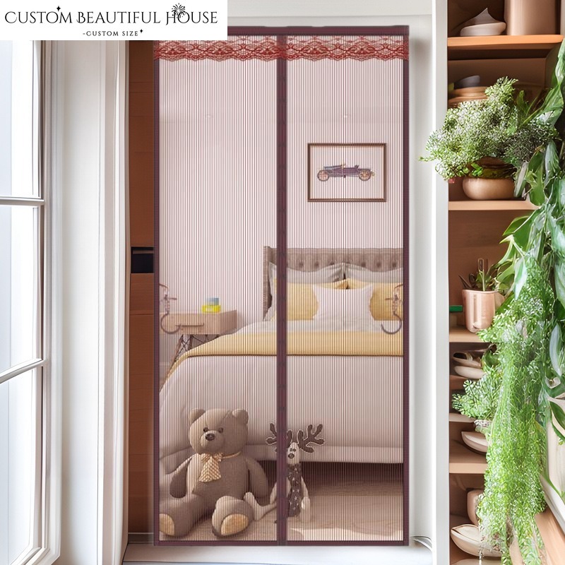 Tirai Pintu Retro Mewah Ringan - Home Textiles Luxury Curtains ulasan dan harga