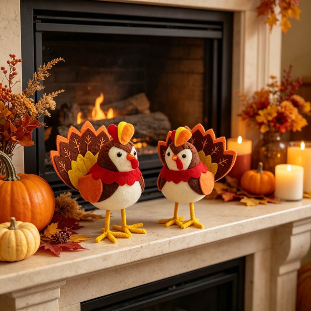 Patung-patung Kalkun Thanksgiv - Home Textiles Turkey ulasan dan harga