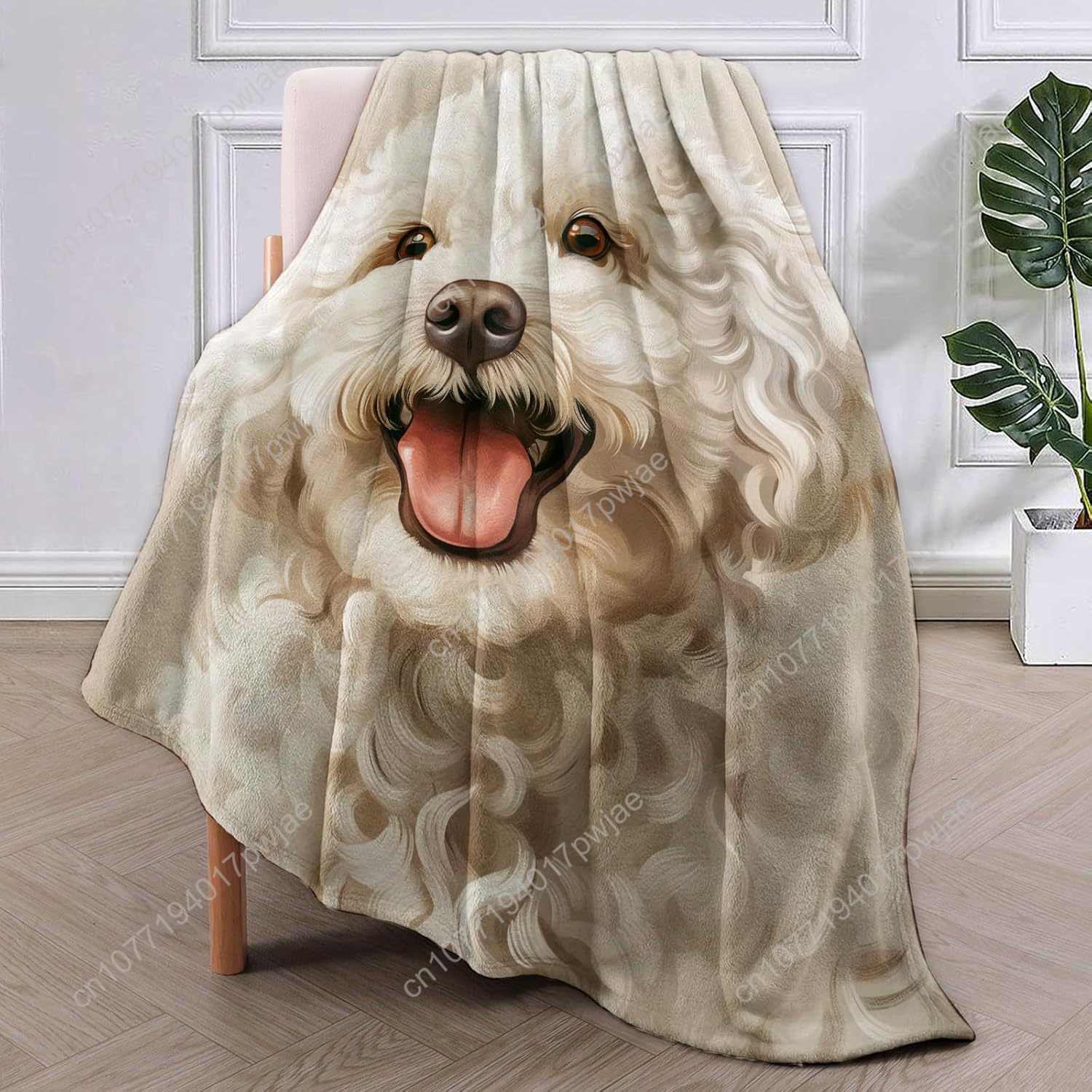 Selimut Potret Poodle yang Men - Home Textiles & Furnishings ulasan dan harga