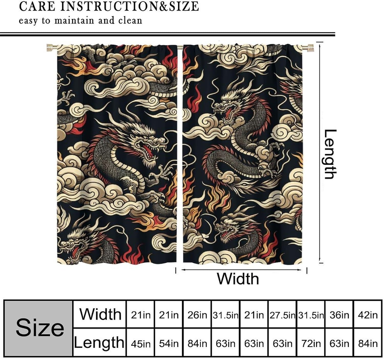 Tirai Naga Asia Mewah Latar Be - Home Textiles Luxury Curtains ulasan dan harga