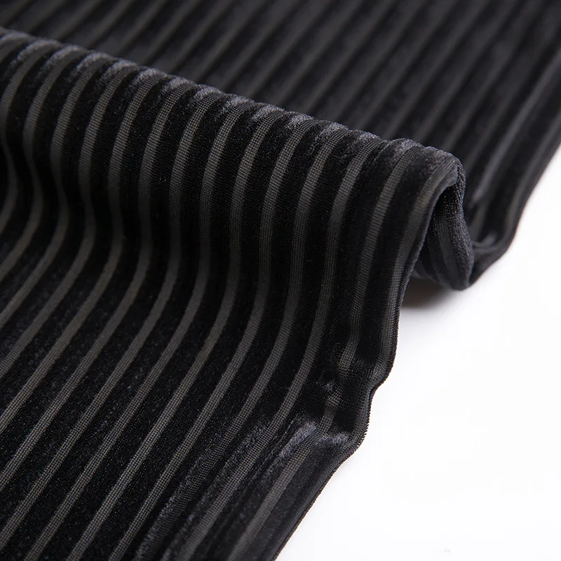 Kain beludru kain garis halus  - Home Textiles Luxury Curtains ulasan dan harga