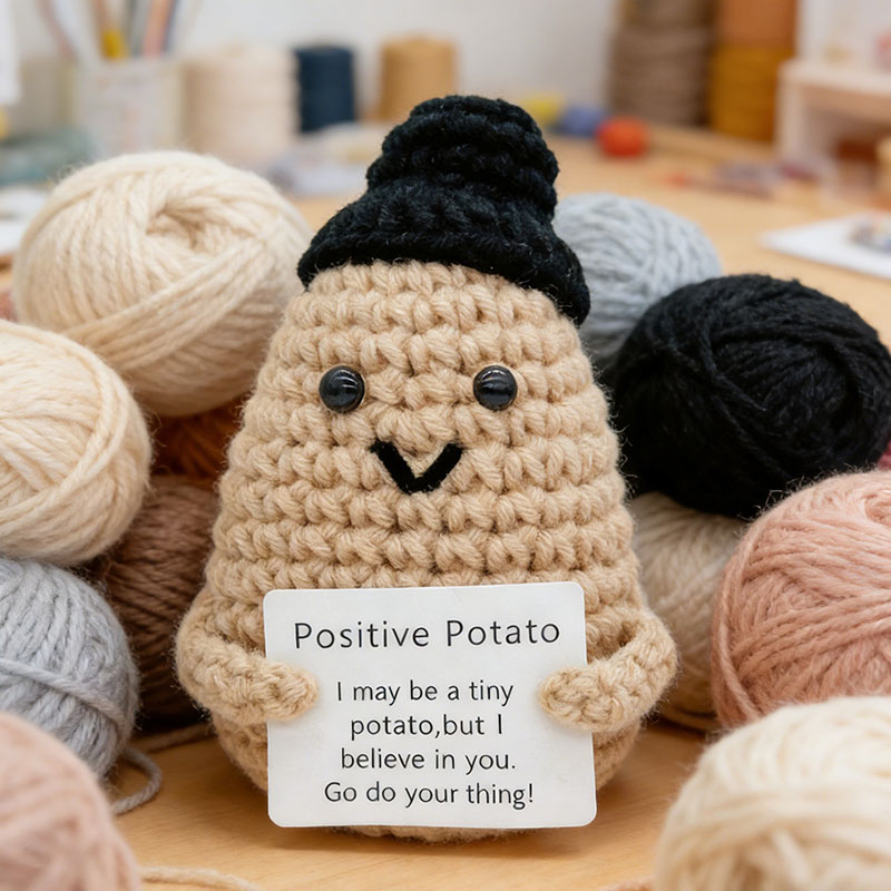 Boneka Kentang Rajut Lucu dan  - Home Textiles Today ulasan dan harga