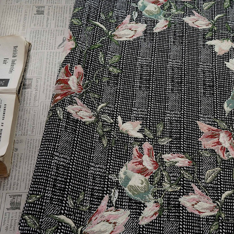 Kain Jacquard Motif Bunga dan  - Home Textiles Luxury Curtains ulasan dan harga
