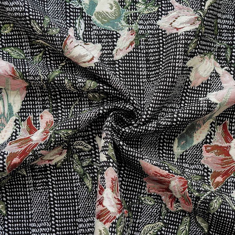 Kain Jacquard Motif Bunga dan  - Home Textiles Luxury Curtains ulasan dan harga