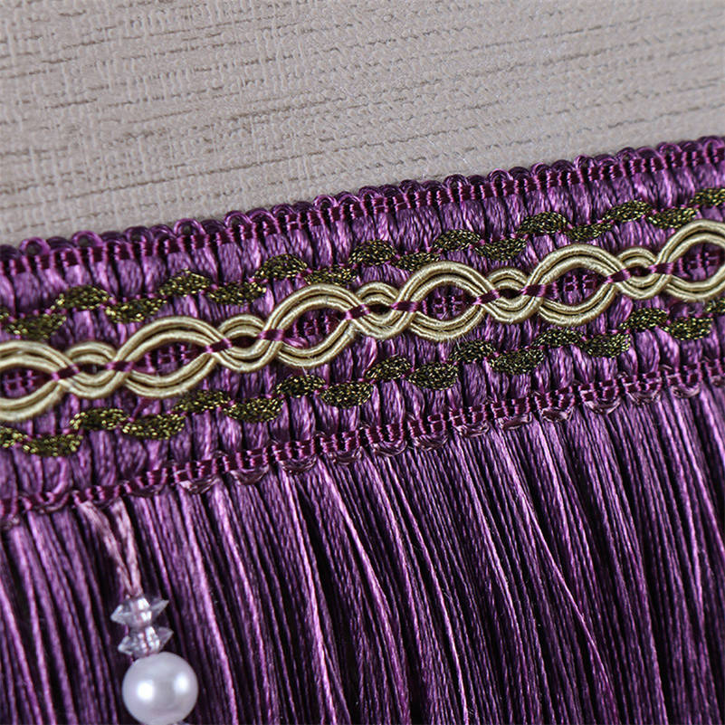 Mewah Indah Rumbai Beaded Trim - Home Textiles Luxury Curtains ulasan dan harga