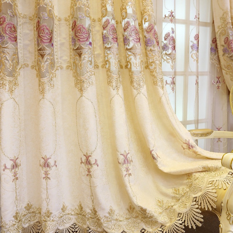Gorden Tekstil Warna Beige Ber - Home Textiles Luxury Curtains ulasan dan harga