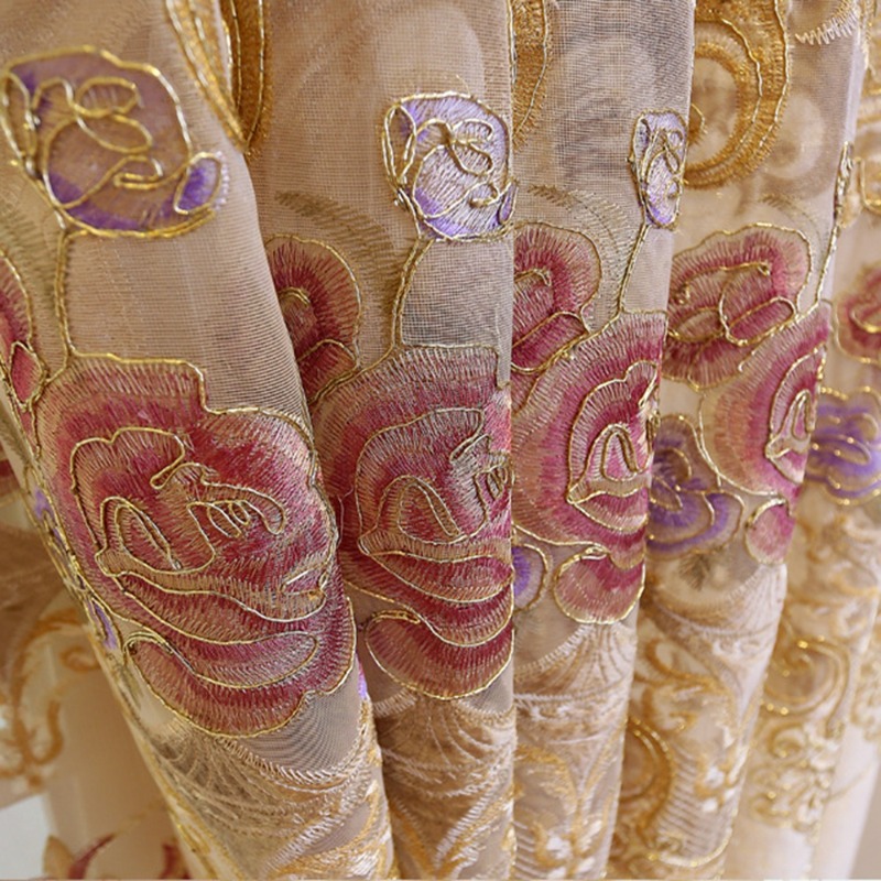 Gorden Tekstil Warna Beige Ber - Home Textiles Luxury Curtains ulasan dan harga